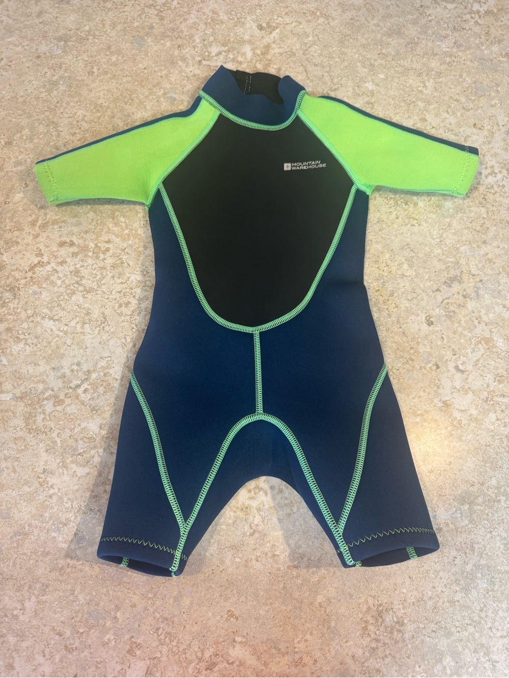 Kids wetsuit - Navy with Lime